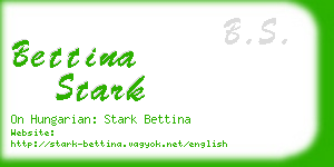 bettina stark business card